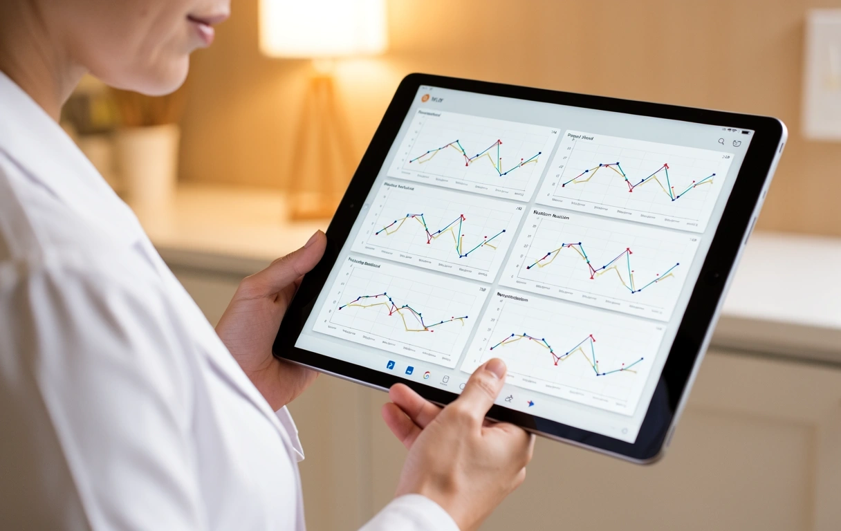 Datenanalyse am Tablet